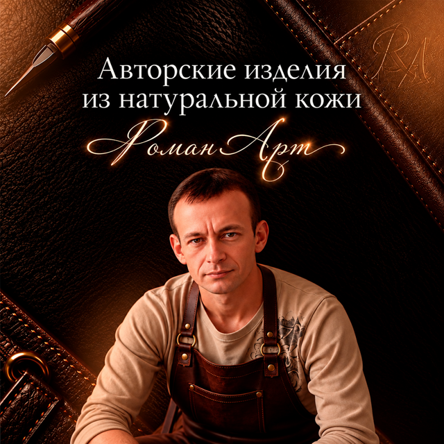 Логотип мастерской «Авторские изделия из натуральной кожи»