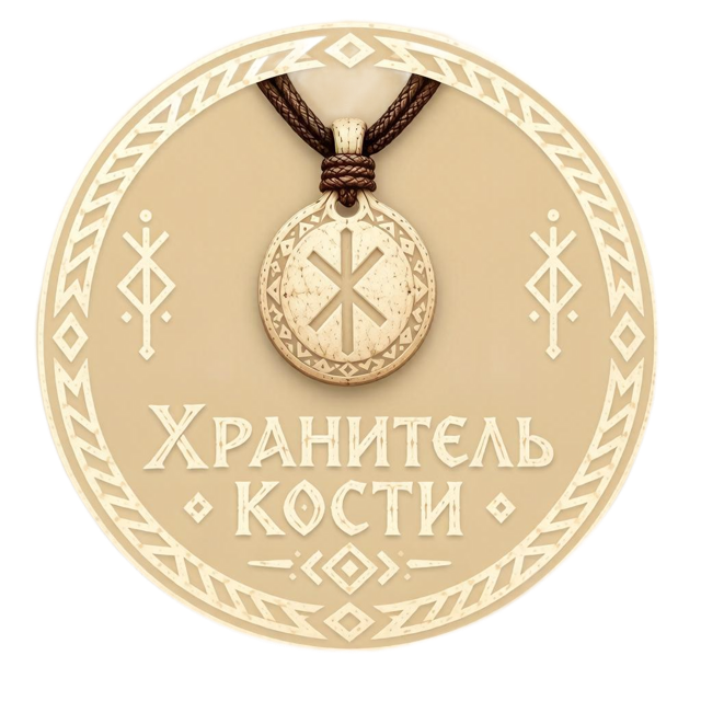 Логотип мастерской «ХРАНИТЕЛЬ КОСТИ»