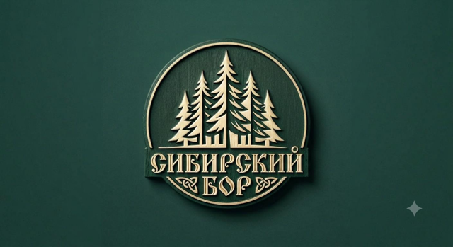 Логотип мастерской «СИБИРСКИЙ БОР»