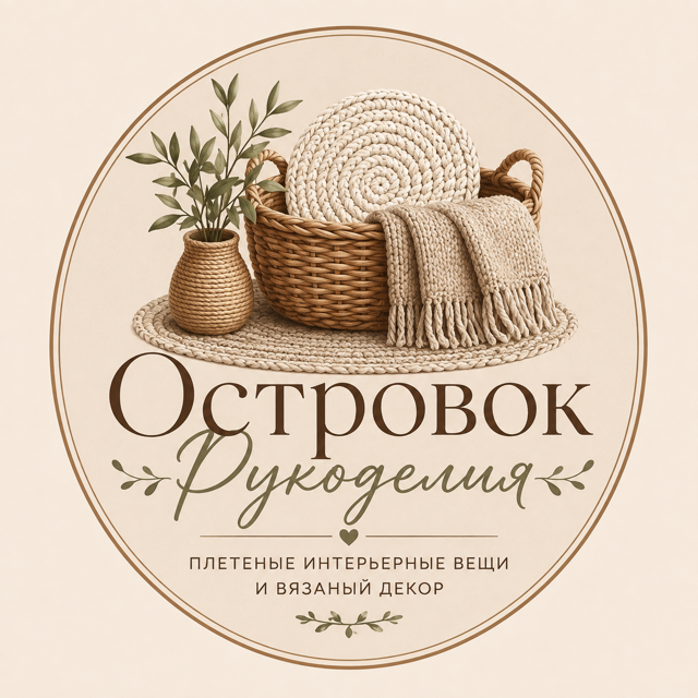 Логотип мастерской «Островок рукоделия Ольги Жидковой»