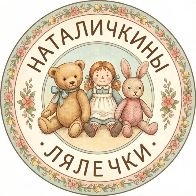 Логотип мастерской «НАТАЛИЧКИНЫ ЛЯЛЕЧКИ»