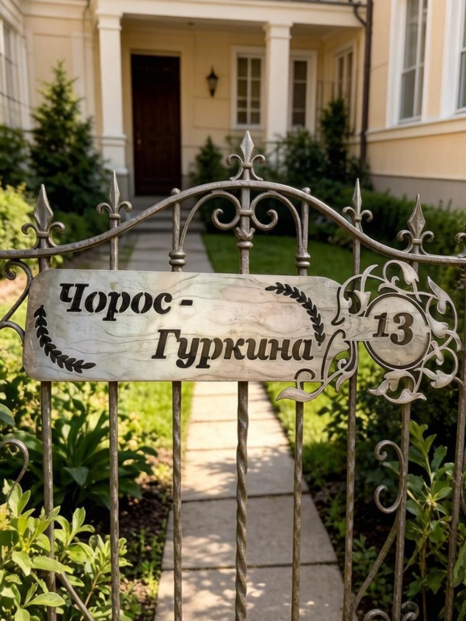 Адресные таблички, которые говорят о статусе вашего дома!