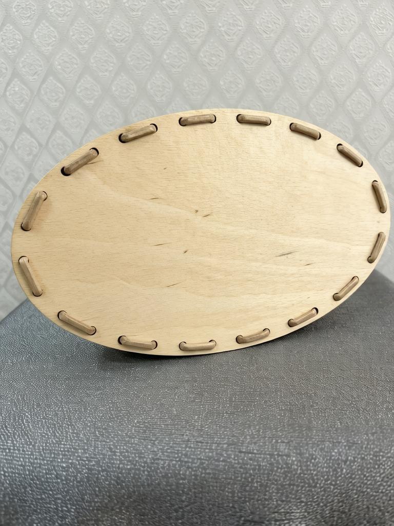 Сухарница из влагостойкой бумажной лозы, 25×15×5 см, ручная работа, светло‑бежевый цвет. — фото 4