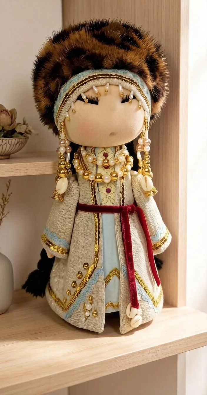 Кукла текстильная сувенирная в национальном костюме — фото 2