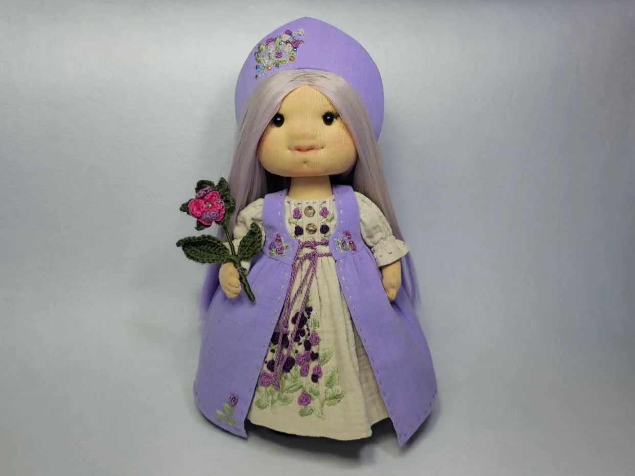 Кукла текстильная сувенирная (игровая) Лила — фото 9