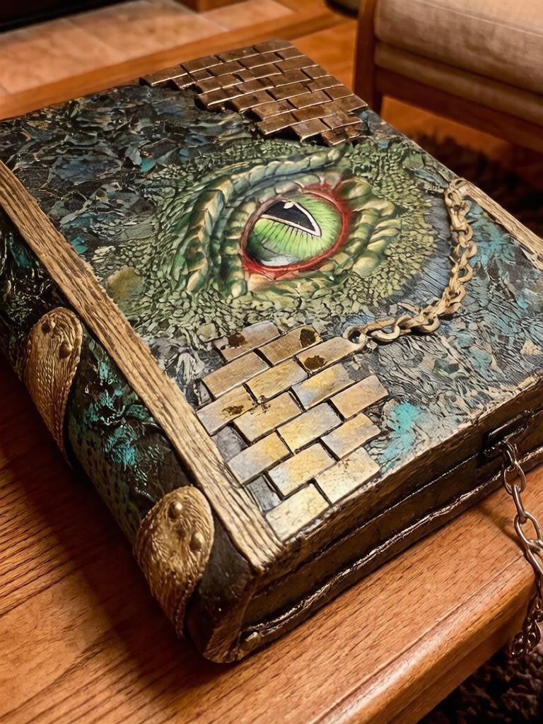 Книга-шкатулка ручной работы «Око дракона» — фото 2